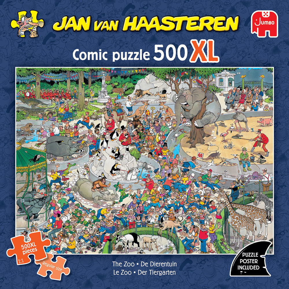Puslespil Jan van Haasteren 500XL The Zoo 500 brikker