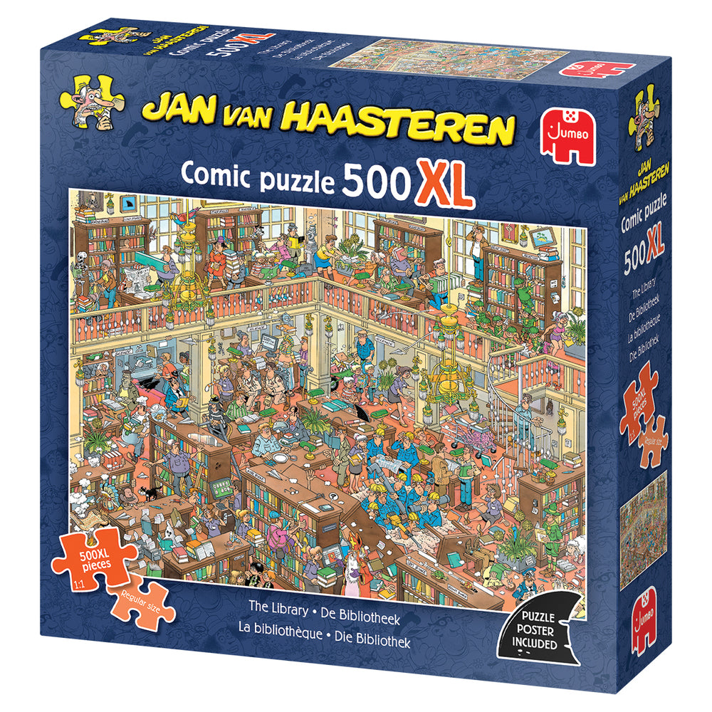 Puslespil Jan van Haasteren 500XL The Library 500 brikker