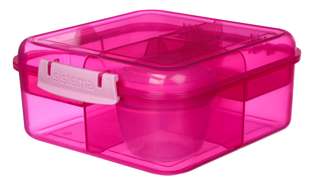 Madkasse Sistema Bento Cube Lunch pink 1,25L
