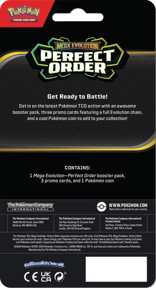 Pokémon Mega Evolution 3 Premium Checklane, Perfekt order ass