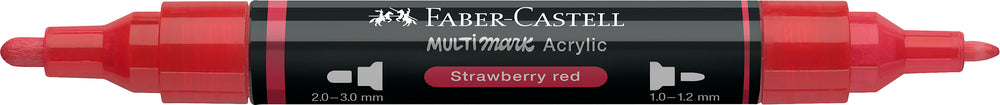 Multimarker Akryl Faber Castell SP 219 Strawberry Red m. 2 spids