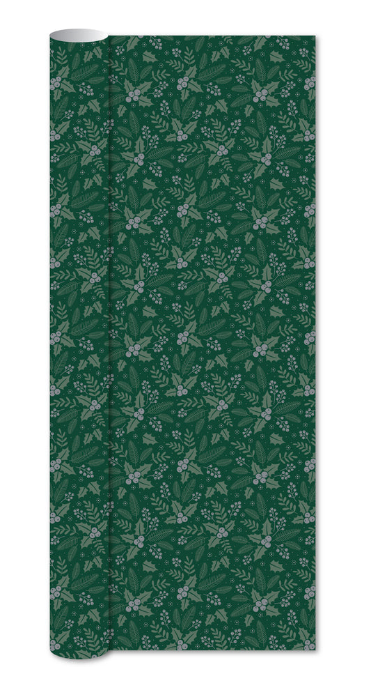 Gavepapir Grøn M/Tristtjørn 3 M X 70 Cm