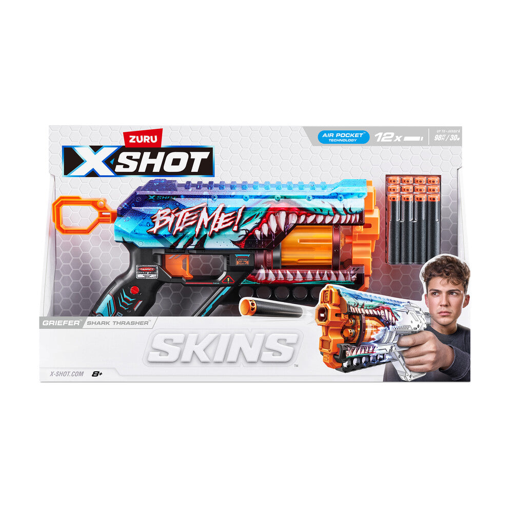 Xshot skins griefer blaster med 12 darts ass
