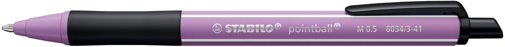 Kuglepen STABILO BALL POINT Wildflower Grey violet, blå skrivefarve
