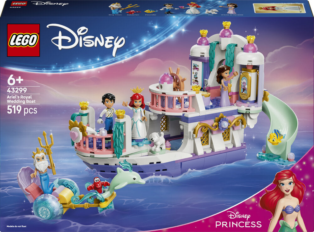 LEGO DISNEY 43299 Ariels royale bryllupsbåd