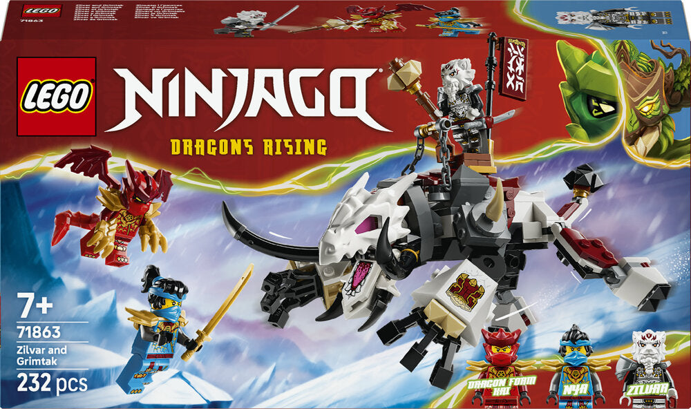 LEGO Ninjago 71863 Zilvar og dragebæstet Grimtak