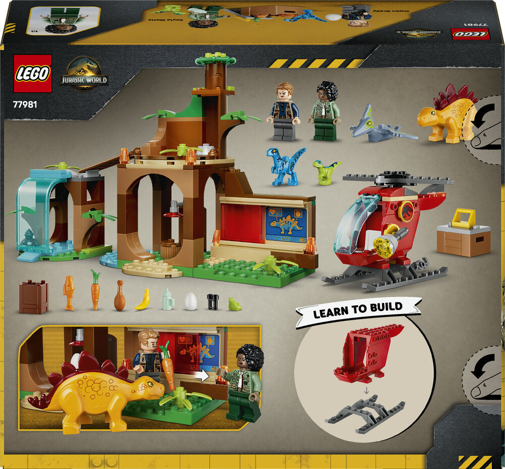 LEGO Jurassic World 77981 Redningsaktion: Velociraptor, stegosaurus og pteranodon