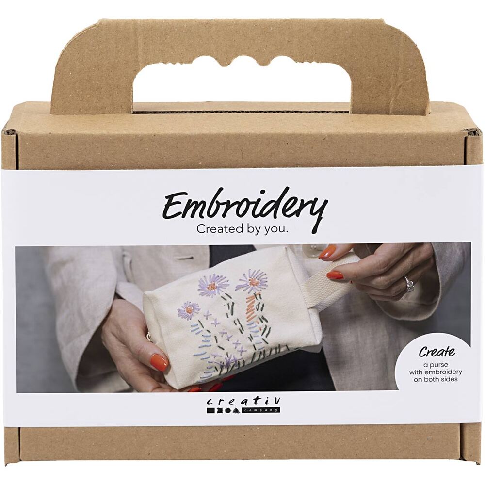 Broderi Mini DIY Kit kosmetiktaske creme