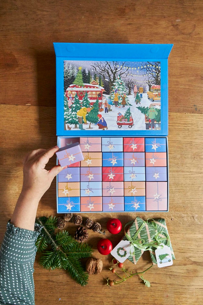 Julekalender Christmas Tree & Snowflakes 1000 brikker