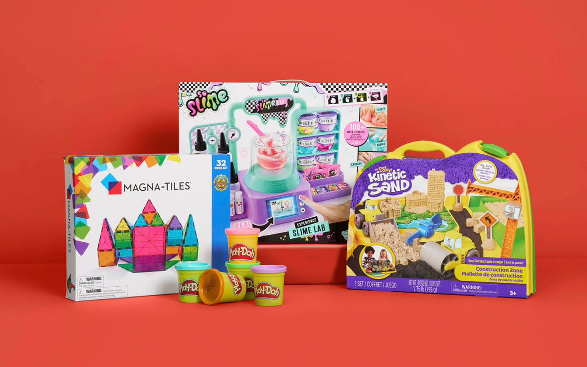 Fra Play-Doh og Kinetic Sand til Magna-Tiles og nye krea-hits – find julegaven til kreative børn fra 3 år