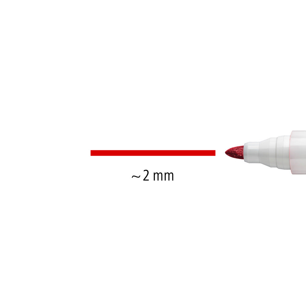 Whiteboardmarker Staedtler rød 2mm.