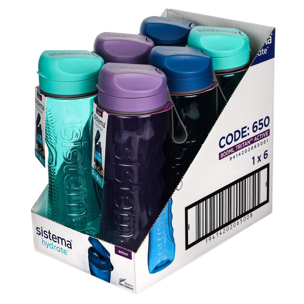 Drikkeflaske Sistema tritan active bottle 800ml