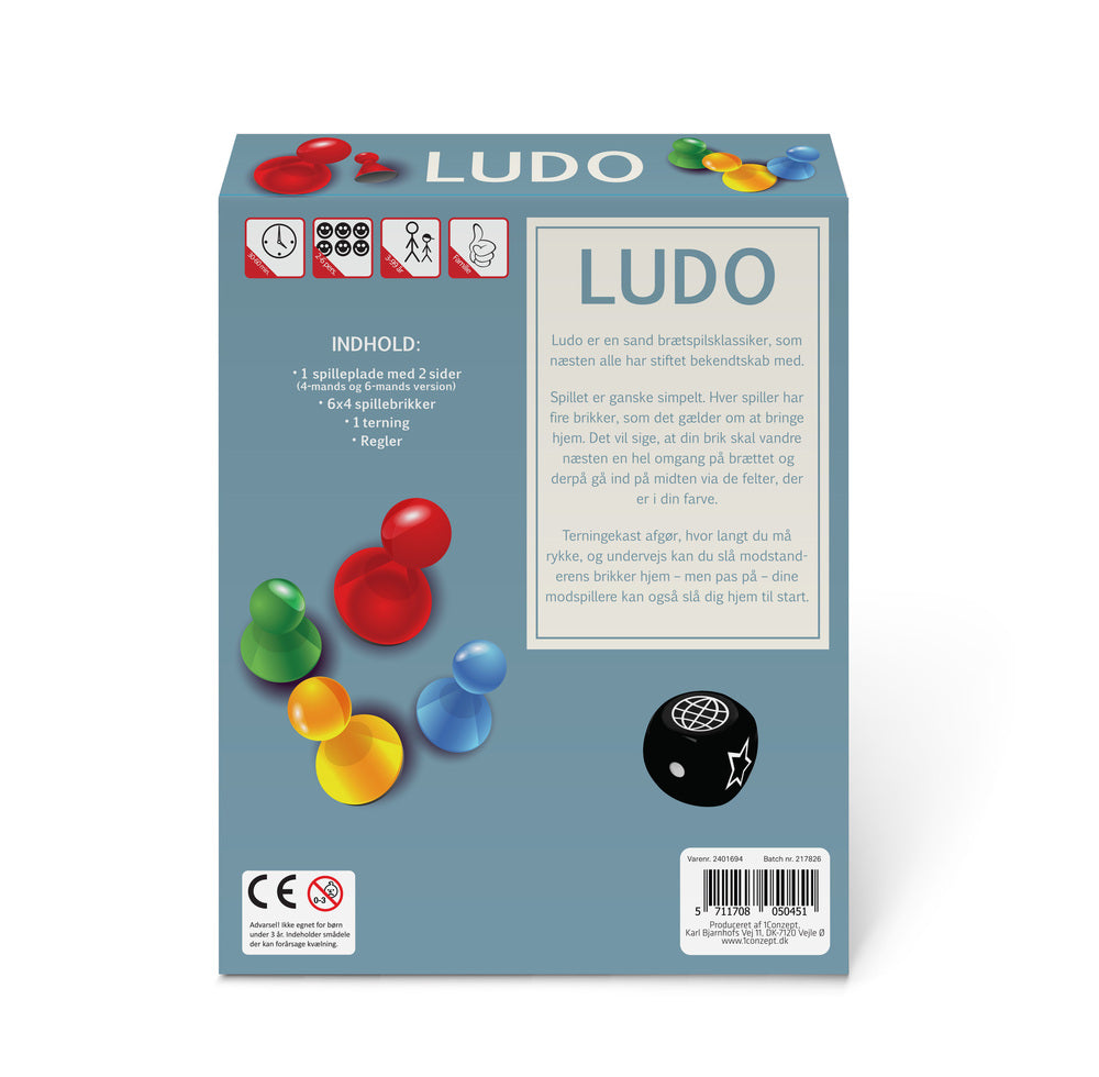 Ludo 4 og 6 mands