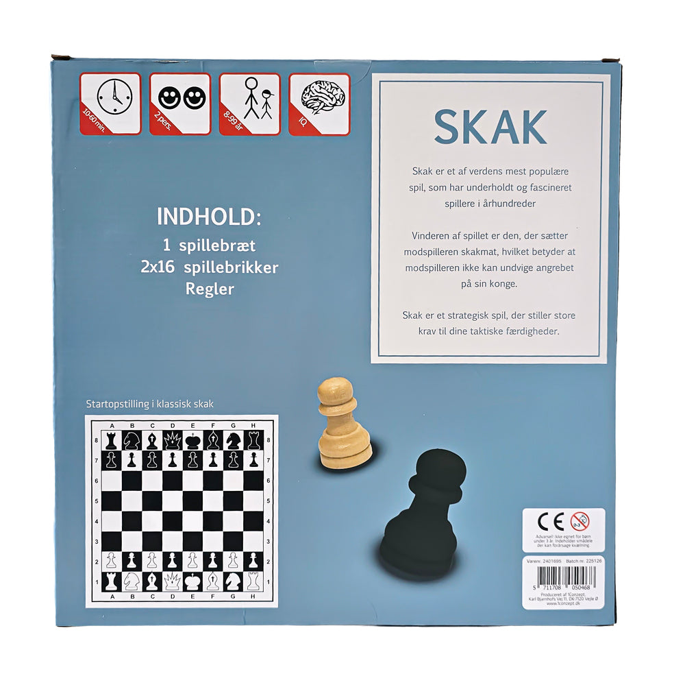 Skakspil i træ