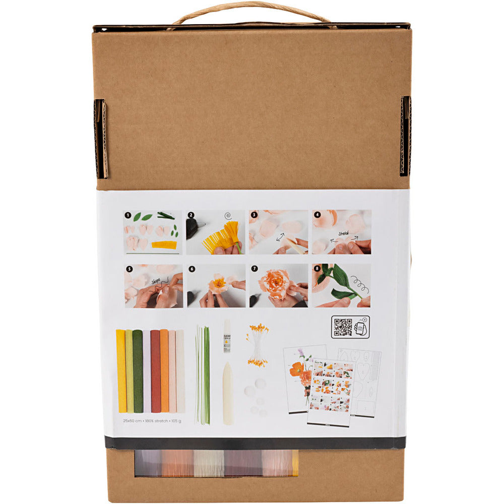Crepepapirblomster Start DIY Kit ass. farver