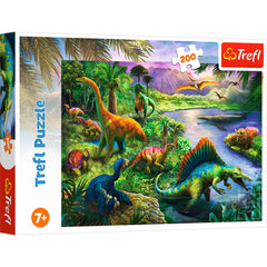 Puslespil Predatory dinosaurs 200 brikker