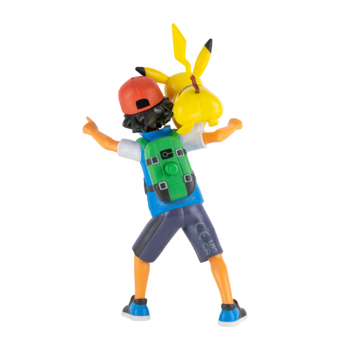 Pokemon battle feature figure Ash and Pikachu