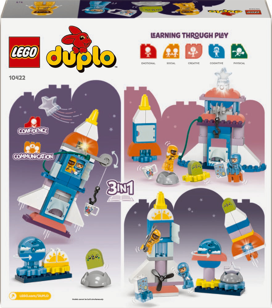 10422 LEGO DUPLO Town 3-i-1-eventyr med rumfærge