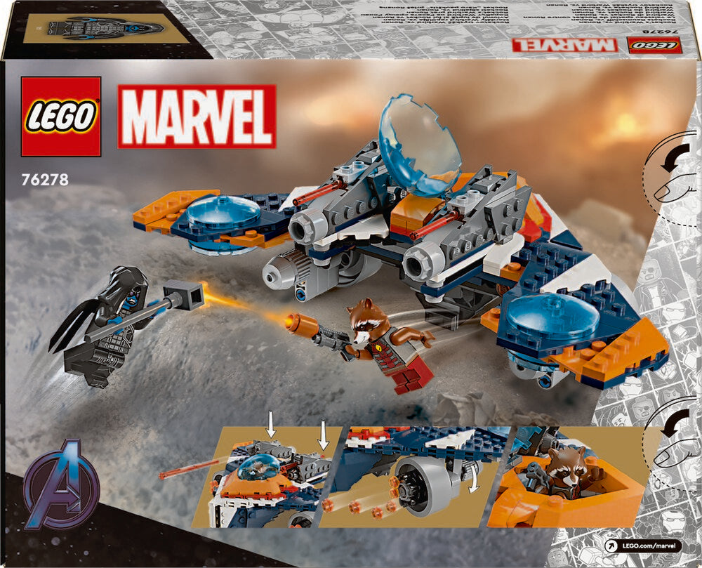 76278 LEGO Super Heroes Marvel Rockets Warbird mod Ronan