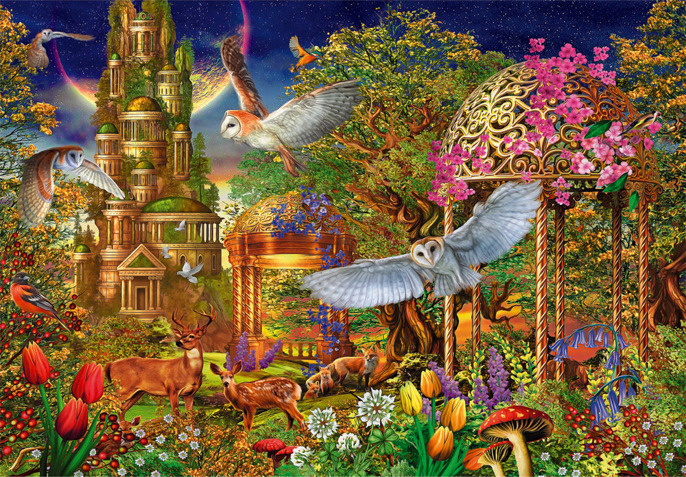 Puslespil Woodland fantasy garden 1500 brikker