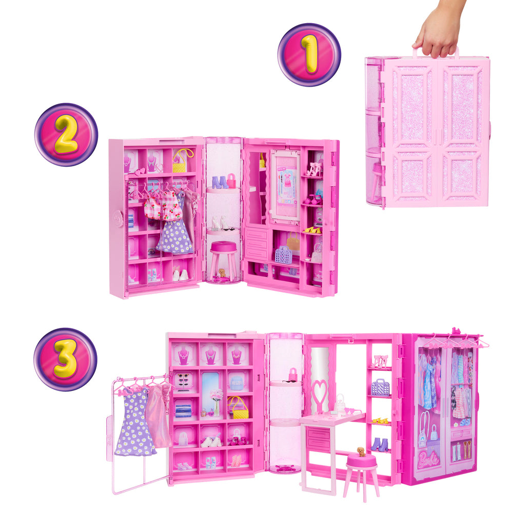 Barbie Fashion Fun Dream Closet med dukke
