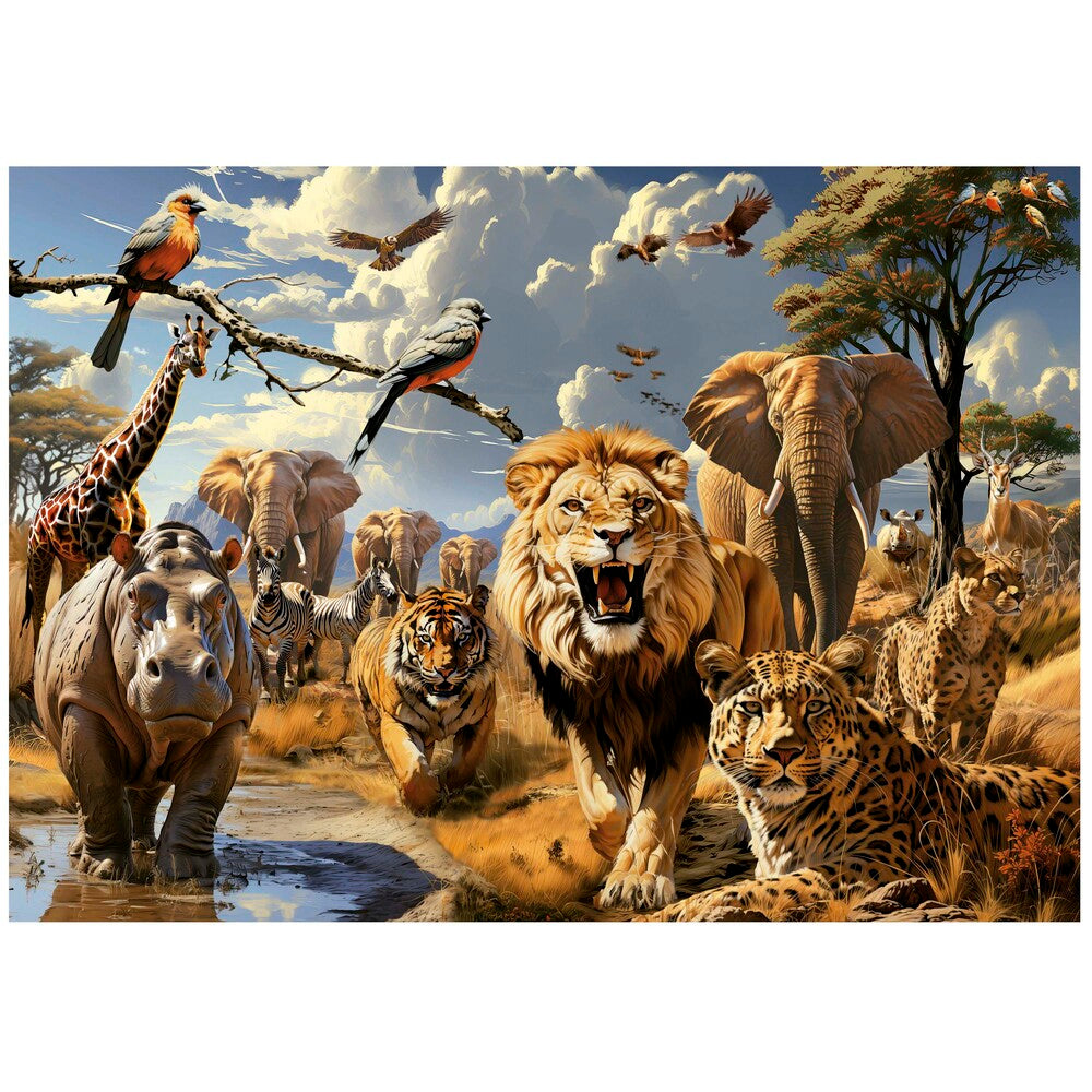 Puslespil wild animals 1000 brikker