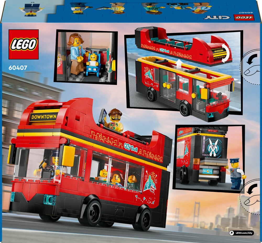 60407 LEGO City Great Vehicles Rød dobbeltdækker-turistbus