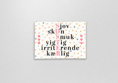 Magnet med citat søster, du er fantastisk