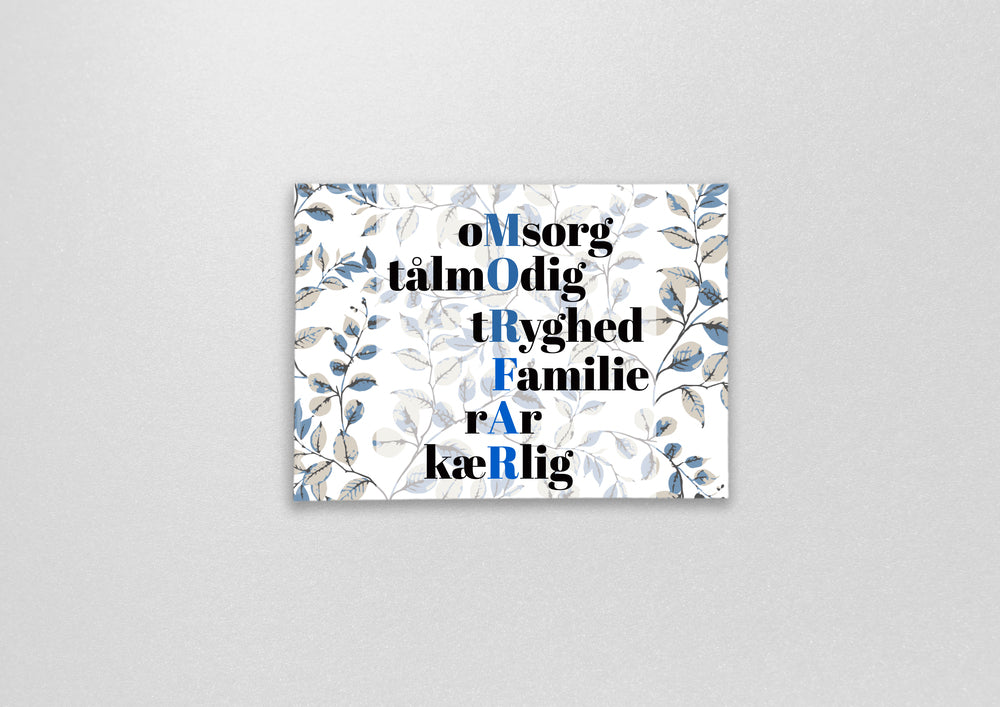 Magnet med citat morfar, du er fantastisk