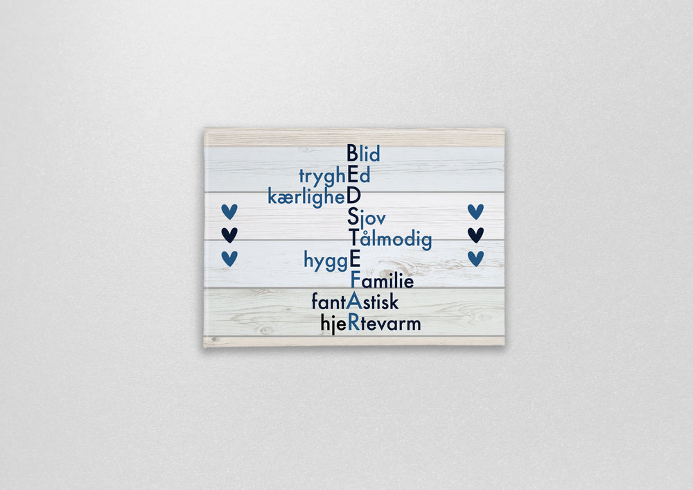 Magnet med citat bedstefar, du er fantastisk