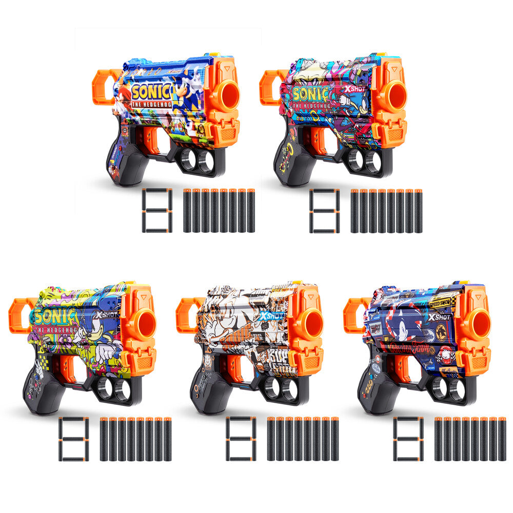 Xshot Skins Sonic Menace med 8 darts ass