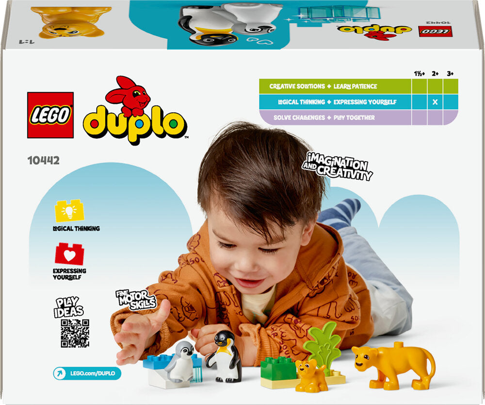 10442 LEGO DUPLO Town Vilde dyrefamilier: pingviner og løver