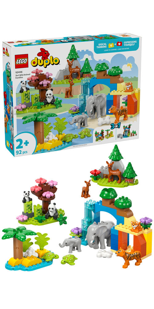 10446 LEGO DUPLO Town 3-i-1 vilde dyrefamilier