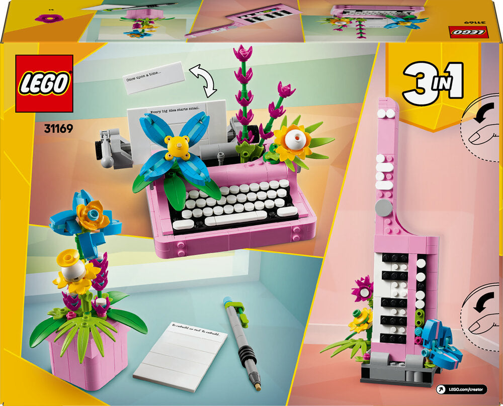 31169 LEGO Creator Skrivemaskine med blomster