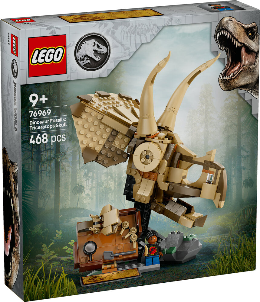 76969 LEGO Jurassic World Dinosaurfossiler: Triceratops-kranium