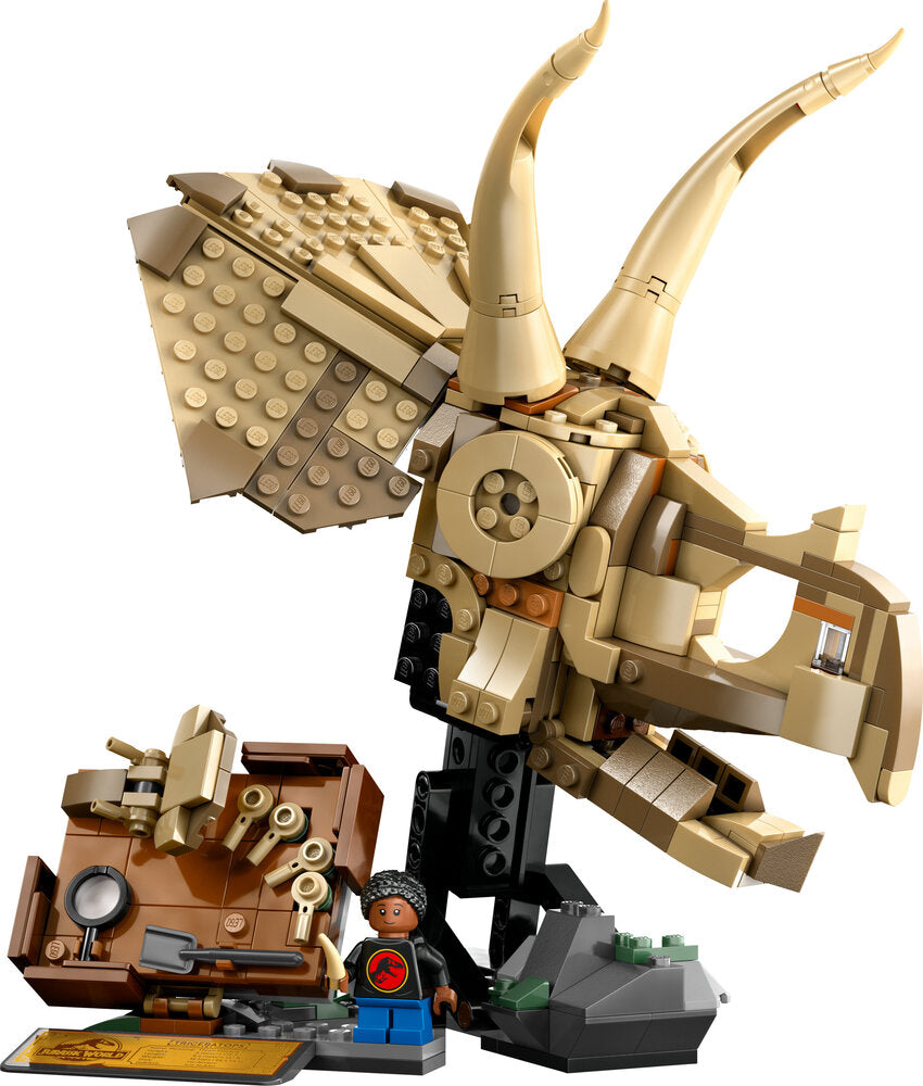 76969 LEGO Jurassic World Dinosaurfossiler: Triceratops-kranium