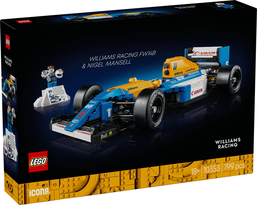 10353 LEGO Icons Williams Racing FW14B og Nigel Mansell
