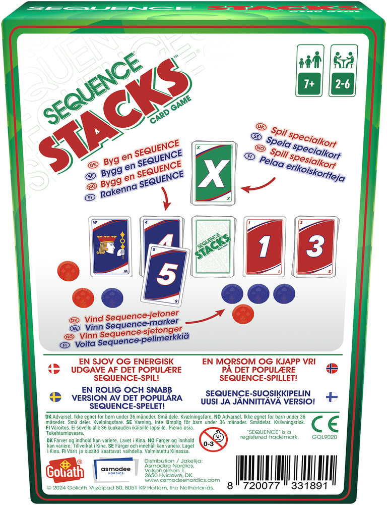 Sequence Stacks kortspil