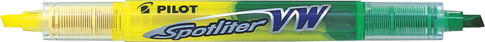 Pilot overstregningspen Spotliter VW 2-i-1 gul/grøn