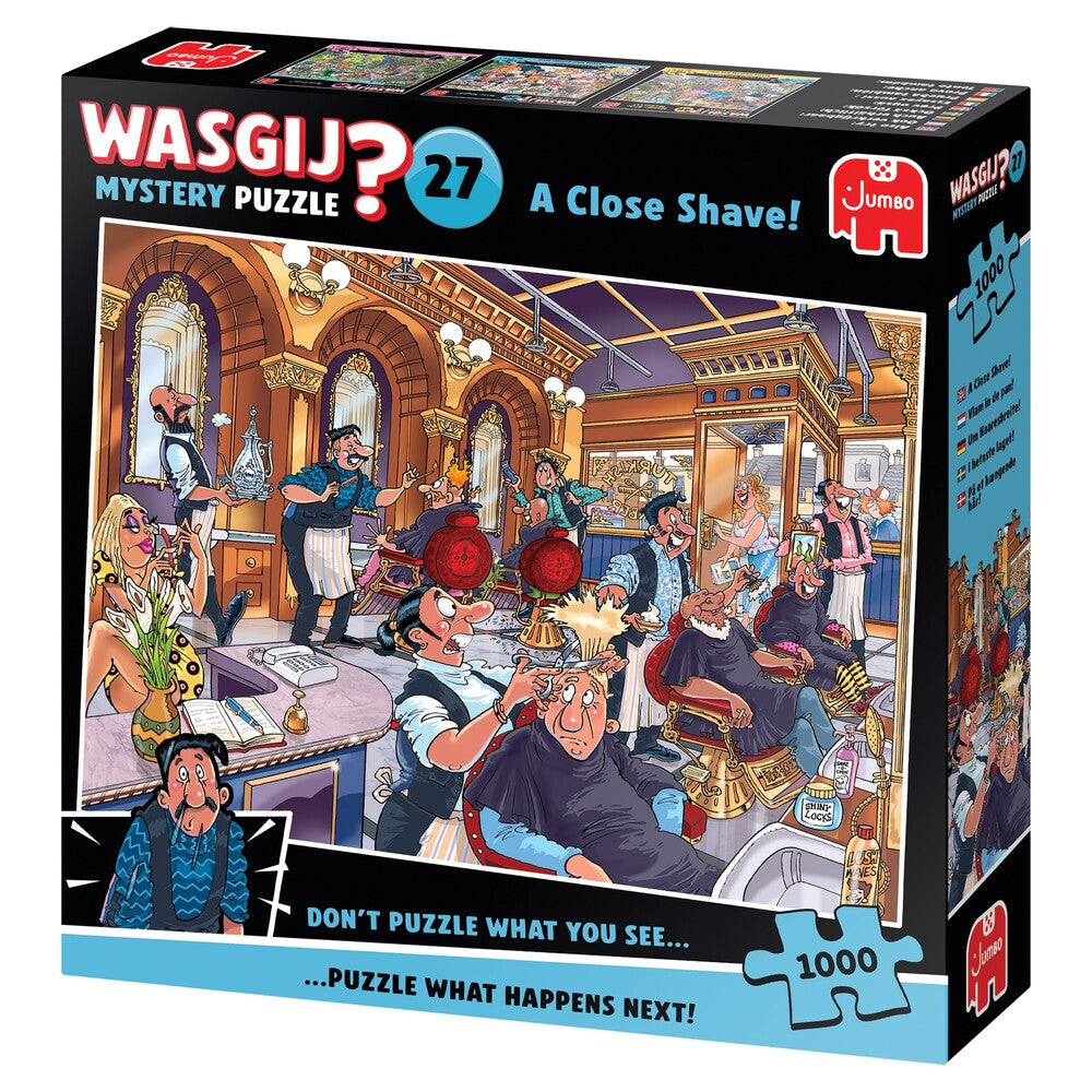 Puslespil Wasgij Mystery 27 A Close Shave 1000 brikker