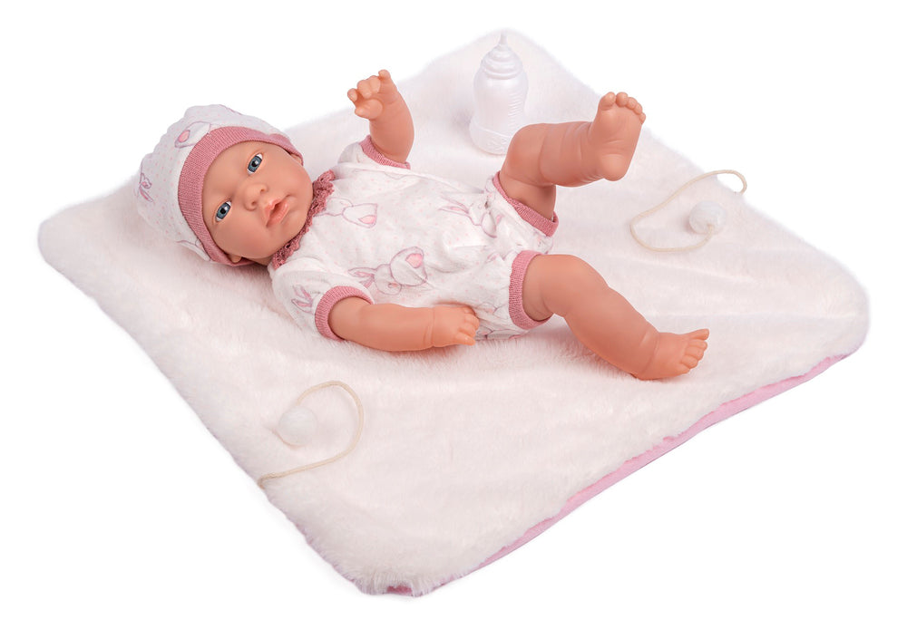 MY BABY LIVA 41 CM, MED TÆPPE OG SUTTEFLASKE