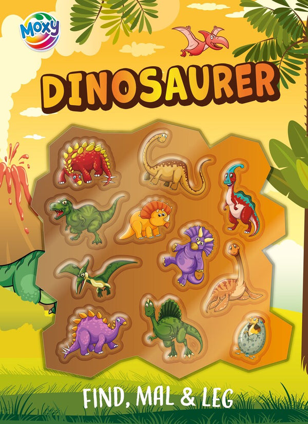 Klistermærkebog med dinosaurer – pakkekalendergaver under 50 kr.