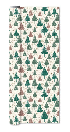 Flot gavepapir i metallic print 3 m x 70 cm