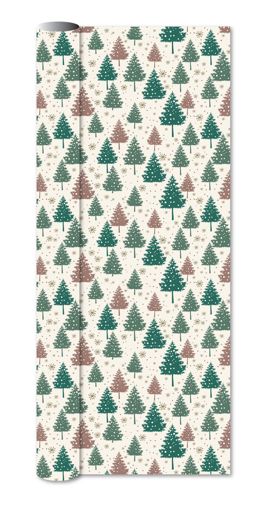 Flot gavepapir i metallic print 3 m x 70 cm