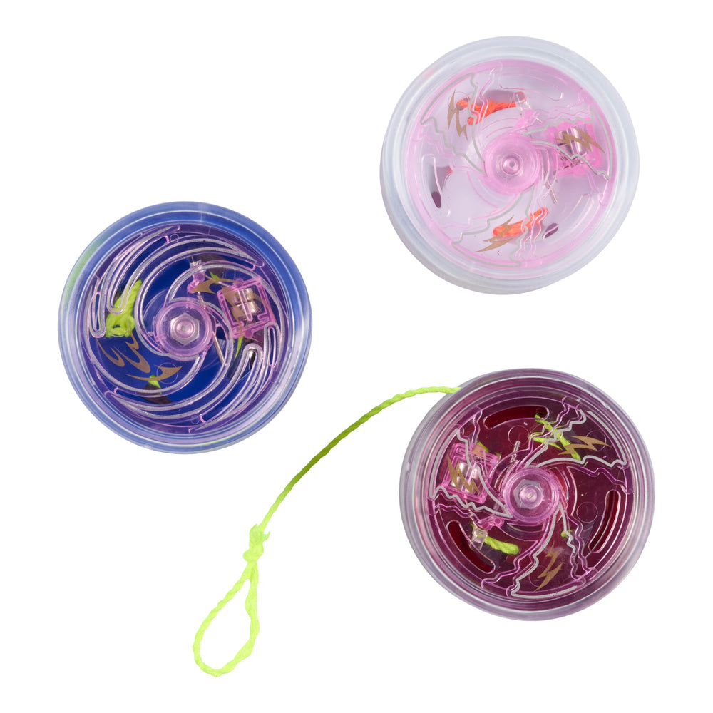 Yoyo med lys og flamme asst
