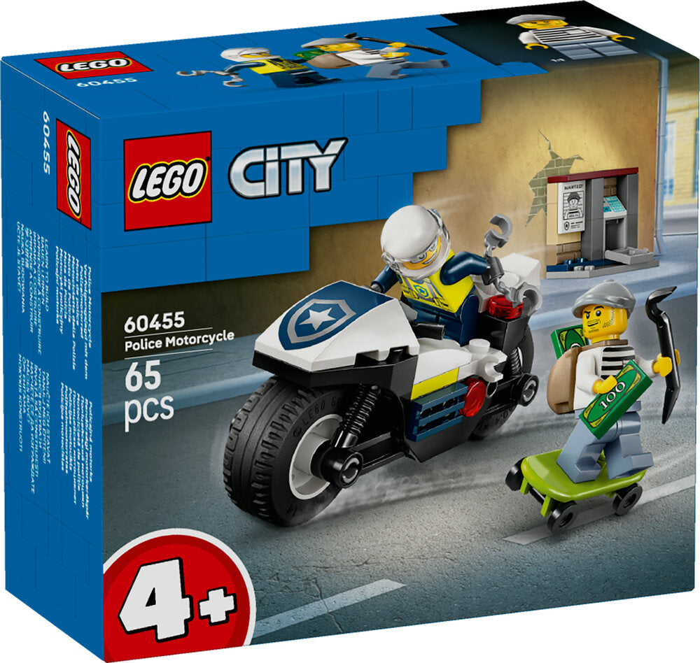 60455 LEGO City Politimotorcykel på forbryderjagt