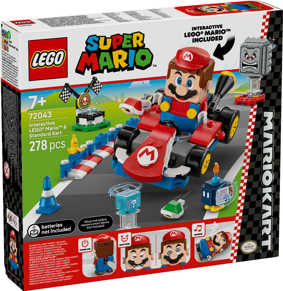 72043 LEGO Super Mario Mario Kart™ – Interaktiv LEGO® Mario™ og Standard Kart