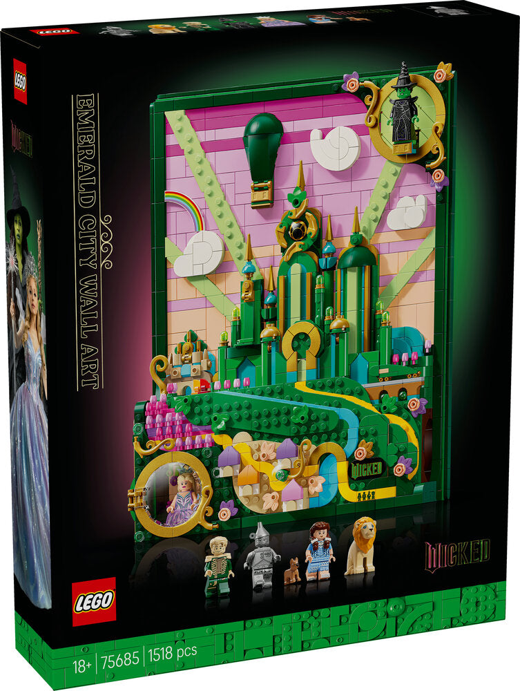 75685 LEGO Wicked Emerald City-vægkunst