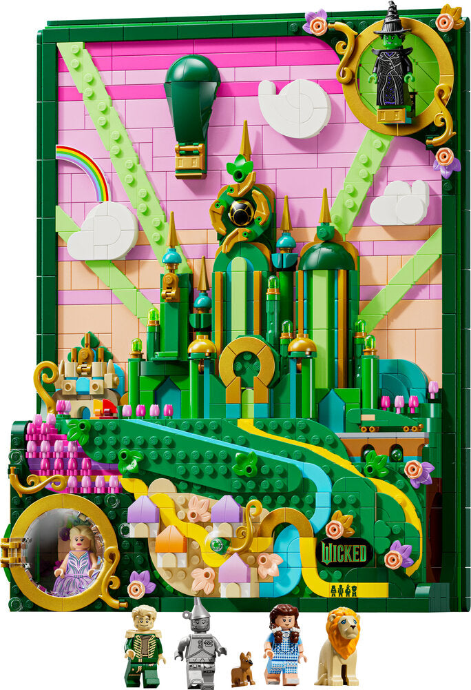 75685 LEGO Wicked Emerald City-vægkunst