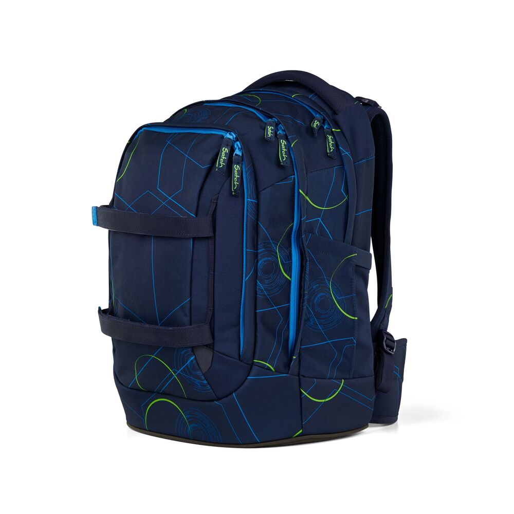 Skoletaske Satch Blue Tech